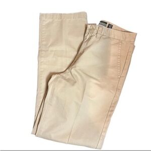 CHINO OLD NAVY Men's Flat Front Straight Khaki Slacks 31x32 Tan Cream Pants EUC